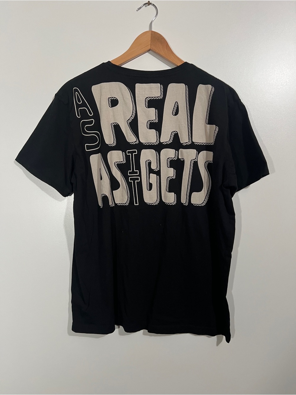 Chipotle Loomstate Organic Cotton T-shirt “As Real As It Gets” Size Large Black